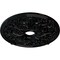 Ekena Millwork Jamie Ceiling Medallion (Fits Canopies up to 3 7/8"), 23 5/8"OD x 3 7/8"ID x 2 1/8"P, Black Pearl CM23JABPS - alternate 4